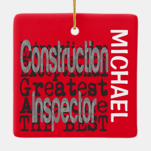 Bauinspektor Sonderbeauftragter CUSTOM Keramikornament (Rückseite)
