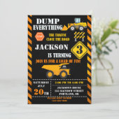 Baujahr Einladung Dump LKW einladen (Stehend Vorderseite)