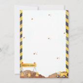 Baujahr Einladung Dump LKW einladen (Rückseite)