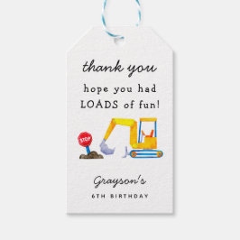 Baujunge Geburtstagspartei Geschenkanhänger