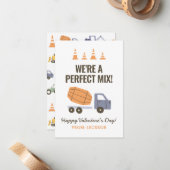 Baukäfermischung Kinder Klassenzimmer Valentine Mitteilungskarte (Vorderseite/Rückseite Beispiel)