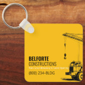 Baukalender | Gelb- und Schwarzkran Schlüsselanhänger (Vorderseite)