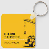 Baukalender | Gelb- und Schwarzkran Schlüsselanhänger (Rückseite)