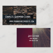 Baukarte für Bodeninstallation Visitenkarte (Vorne/Hinten)