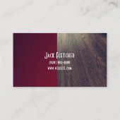 Baukarte für Bodeninstallation Visitenkarte (Rückseite)