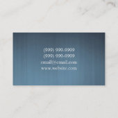 Baukarte Visitenkarte (Rückseite)