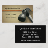 Baukarte Visitenkarte (Vorne/Hinten)