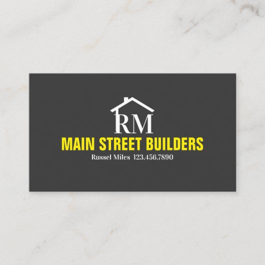 Baukarte Visitenkarte (Vorderseite)