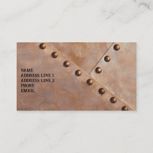 BAUKARTENVORLAGE VISITENKARTE (Rückseite)