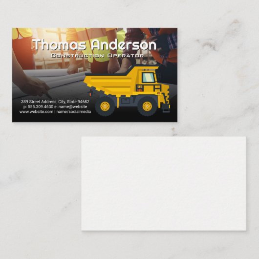 Baukasten | Architekten Visitenkarte (Vorne/Hinten)