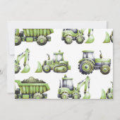 Baukasten Kids 2. Geburtstag Foto Einladung (Rückseite)