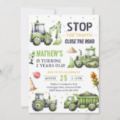 Baukasten Kids 2. Geburtstag Party Einladung (Vorderseite)