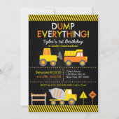 Baukastenbrett 1. Geburtstag Einladung (Vorderseite)