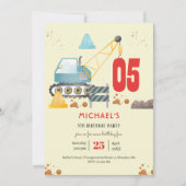 Baukastenjunge Geburtstag Einladung (Vorderseite)