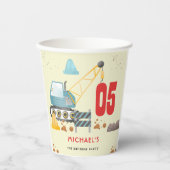 Baukastenjunge Geburtstag Pappbecher (Vorderseite)