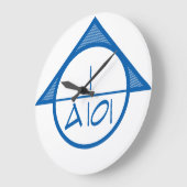 Baukastensichtsymbolienuhr (blau) große wanduhr (Winkel)