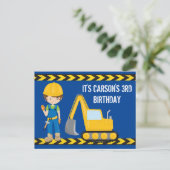 Baukastenwagen - Geburtsurkunde Postkarte (Stehend Vorderseite)