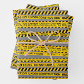 Baukaution Linie Party gibt Dekore Geschenkpapier Set (Beispiel)