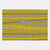 Baukaution Linie Party gibt Dekore Geschenkpapier Set (Vorderseite)