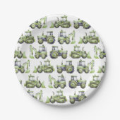 Baukinder 1. Geburtstag Party Pappteller (Vorderseite)