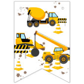 Baukinder glücklich Geburtstags-Party Wimpelkette (Erste Fahne)