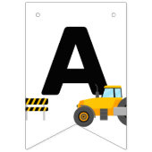 Baukinder glücklich Geburtstags-Party Wimpelkette (Dritte Fahne)