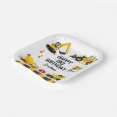 Baukinder jeden Geburtstags Pappteller (Gewinkelt)