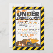 Baukinderdusche Einladung (Vorderseite)