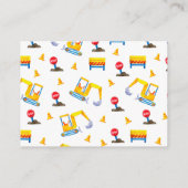 Baukinderduschkarte Begleitkarte (Rückseite)