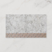 Baukone und Harthut | Stahlbeton Visitenkarte (Rückseite)