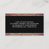 Baukonstruktionen | Hardhat | Mauerziegel Visitenkarte (Rückseite)