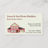 Baukontraktorarchitektur - Visitenkarte (Vorderseite)