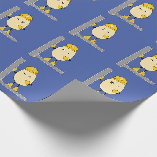 Baukopf Geschenkpapier (Ecke)