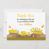 BAUKRAFTLKWs zum Geburtstag Vielen Dank Dankeskarte (Vorderseite)