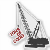 Baukran Aufkleber (Vorderseite)