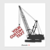 Baukran Aufkleber (Blatt)