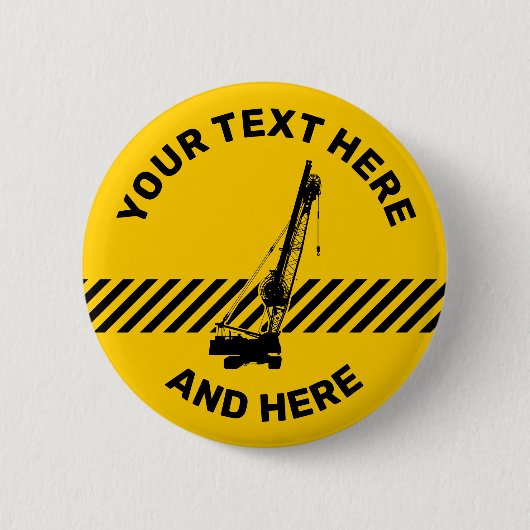 Baukran Button (Vorderseite)