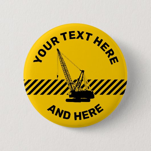 Baukran Button (Vorderseite)