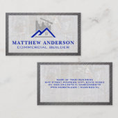 Baukran | Eigenschaften Visitenkarte (Vorne/Hinten)