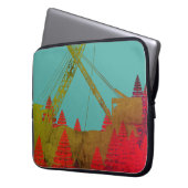 Baukran Fantasy Art Crawler Kranich Laptopschutzhülle (Vorderseite Links)