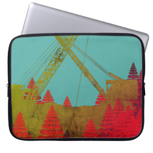 Baukran Fantasy Art Crawler Kranich Laptopschutzhülle