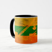 Baukran Fantasy Art Crawler Kranich Tasse (Vorderseite Links)