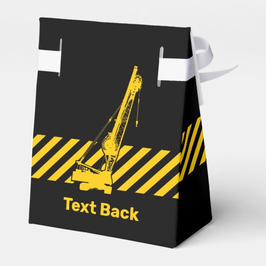 Baukran Geschenkschachtel (Rückseite)