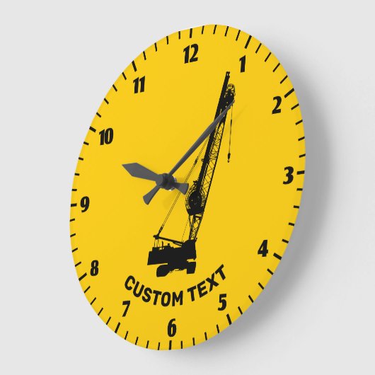 Baukran Große Wanduhr (Winkel)