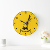 Baukran Große Wanduhr (Zuhause)