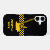 Baukran iPhone 16 Hülle (Rückseite (Horizontal))