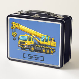 Baukran LKW Kinder Metall Brotdose