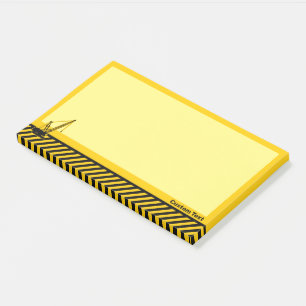 Baukran Post-it Klebezettel
