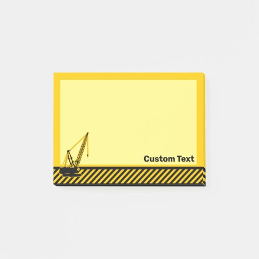 Baukran Post-it Klebezettel (Vorderseite)