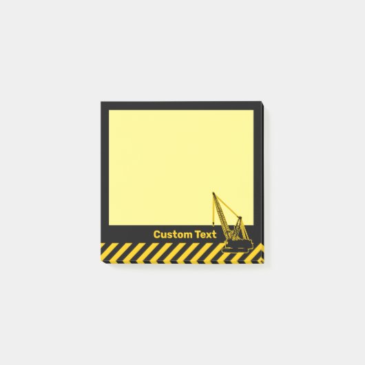 Baukran Post-it Klebezettel (Vorderseite)